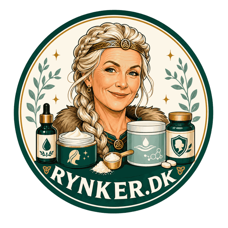RYNKER.DK logo - uafhængig dansk guide om rynker, hudpleje og kollagen